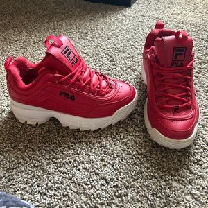 Fila | Shoes | Fila Dusruptor Red | Poshmark